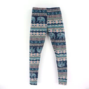 NOBO No Boundaries Leggings‎ Girls M Multicolor Bohemian Elastic Waist Stretch